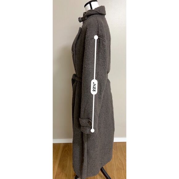 Future Collective/Reese Blutstein dark gray textured trench coat. Size L. - Picture 7 of 11